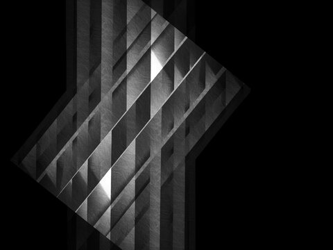 Black and white directional abstract.