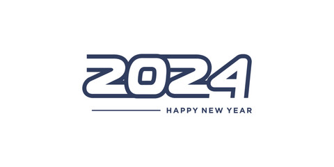 2024 logo idea with creative abstract concept