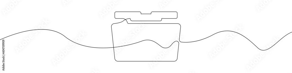 Poster folder icon line continuous drawing vector. one line folder icon vector background. folder icon. con