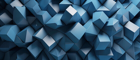 Obraz premium blue modern background pattern, generative ai illustration