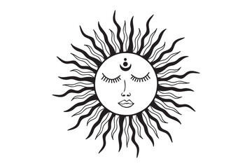 Boho sun SVG, Sun SVG, Bohemian sun SVG, Sunburst SVG, Celestial SVG, Sun and moon SVG, Sun rays SVG, Sun illustration SVG, Boho style sun SVG, Sun clipart, Sun design SVG, Sun art SVG, Sun silhouet

