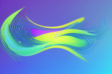 abstract colorful wave background, generative AI