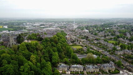 City of Stirling aerial view, Scotland, UK