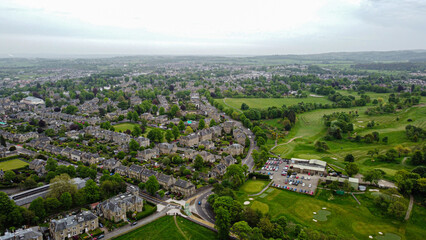 Fototapeta na wymiar City of Stirling aerial view, Scotland, Uk