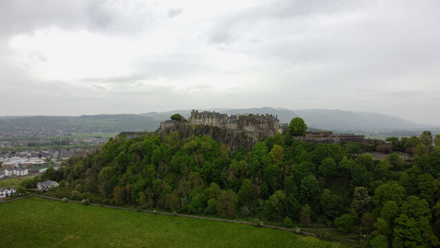 City of Stirling and Castle view, Stirling, UK