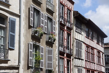 House in the old town of Bayonne, France