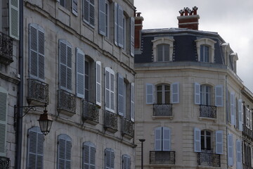Architecture in the downtown of Bayonne, France