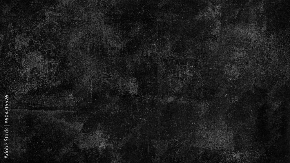 Poster abstract black wall texture for pattern background. wide panorama picture. black wall texture rough 