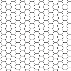 abstract monochrome seamless honeycomb pattern.