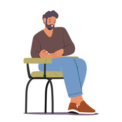 Man Self-administers Insulin Injection Into Belly For Diabetes Management. Male Character Promoting Stable Blood Sugar