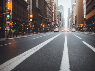A picture of a blurry street somewhere in a city created with generative ai, ki