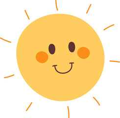 Smiling Sun Character
