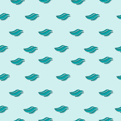 Vector seamless texture Modern geometric background Repeating pattern with wavy lines