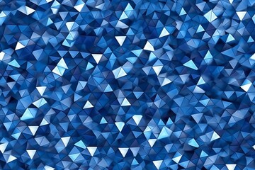 Artistic Splendor with Classic Blue Abstract triangles background. Backdrop for design. AI generated, human enhanced