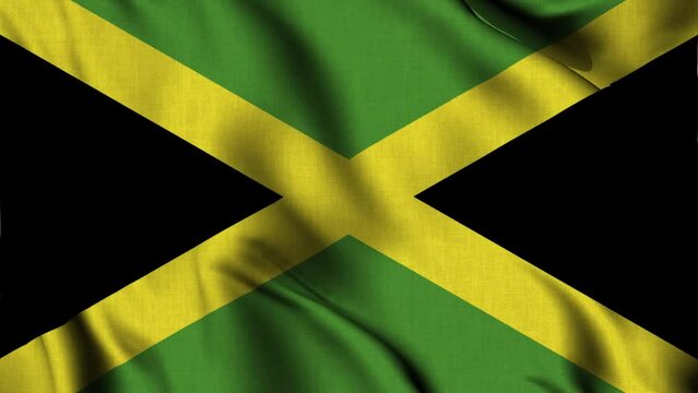 Jamaica Flag Waving