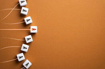 Startup race. New space race. Strive to achieve success. Groundbreaking ideas, technological...