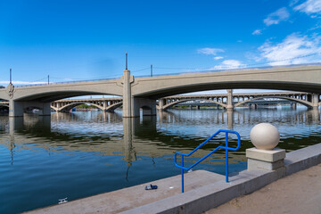 Obraz na płótnie Canvas Tempe Town Lake Bridges in Tempe Arizona, America, USA. 
