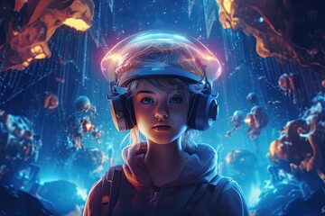 Metaverse technology concept