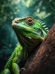 iguana on a tree