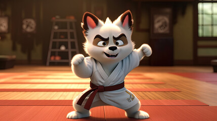 Karate the cute Husky dog