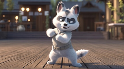 Karate the cute Husky dog