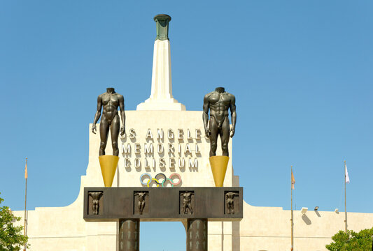 Iconic Entrance Sign to LA Coliseum