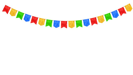 Bandeirinha de festa juinina isolada