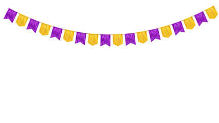 Bandeirinha de festa juinina isolada © Vitor