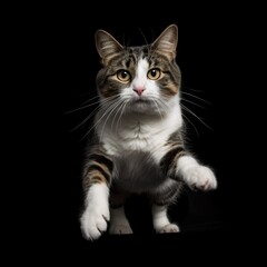 Fototapeta na wymiar Tailless Wonder: Capturing the Charm and Playfulness of Manx Cats