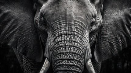 close up of an elephant