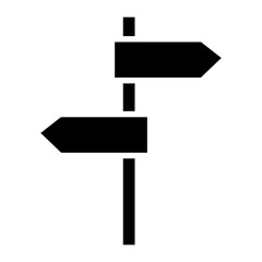Signpost icon,vector illustration. vector signpost icon illustration isolated on White background