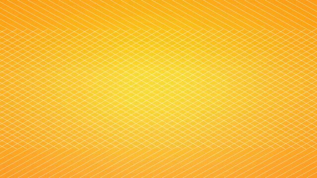 Golden yellow gradient seamless diagonal stripes pattern animated background 4k. Endless pure transition form. Minimal straight diamond border.