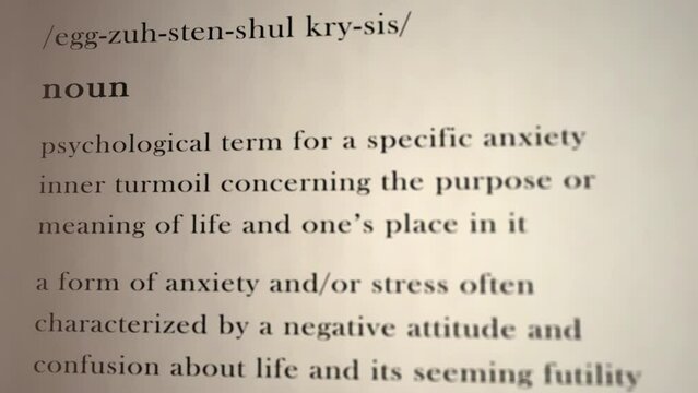 Existential Crisis Definition