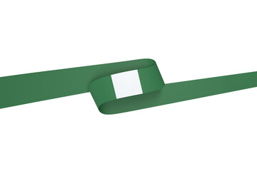 Nigeria flag element design national independence day banner png
