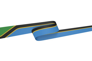 Tanzania flag element design national independence day banner png
