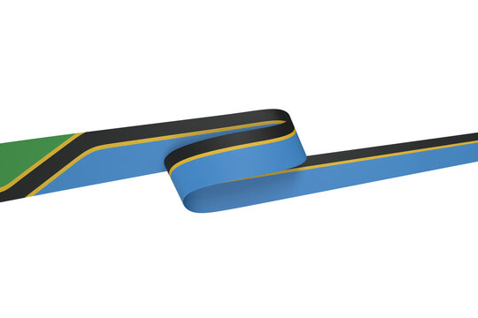 Tanzania flag element design national independence day banner png