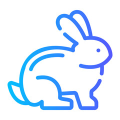 rabbit Line Gradient Icon