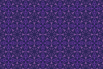 Obraz na płótnie Canvas Seamless Pattern with Floral Vector