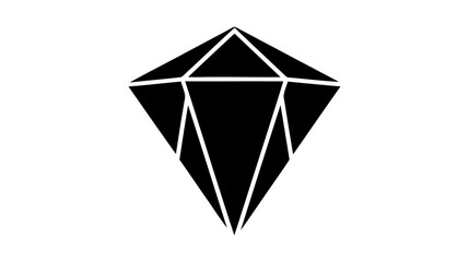 Vector brilliant, diamond line icon. linear style sign for mobile concept and web design