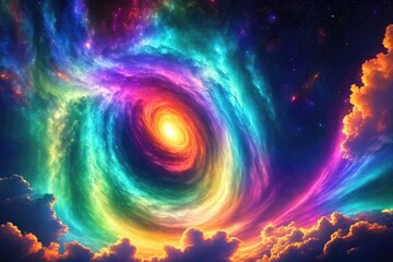 Obraz na płótnie Canvas Celestial Splendor: Captivating Views of Earth's Cosmic Tapestry - Generative AI 71
