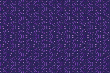 Seamless pattern design for wrapping paper, wallpaper, fabric, decorating and backdrop. Vector Illustration of geometry line art with purple color.