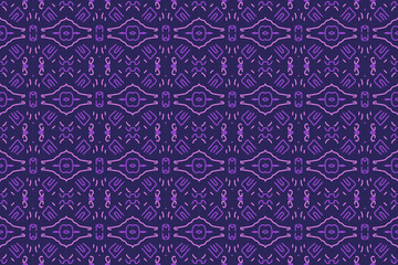 Luxury background vector with floral pattern purple color in seamless style.
