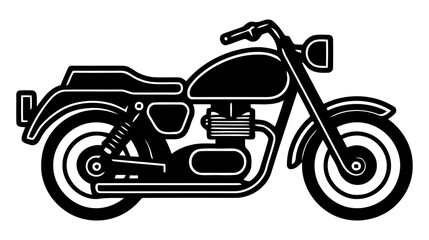 Obraz premium Motorbike logo, icon. Vector illustration isolated on white background.