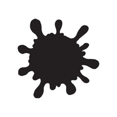 vector illustration of a splash of Milk. Milk splash and blot design. white . milk drop. Dairy product. Healthy food. Liquid blot icon isolated on blue background.