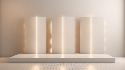 Beautiful light background mock up for presentation. 