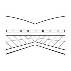 stadium icon vector