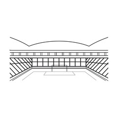 stadium icon vector