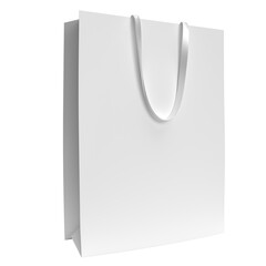 Shopping Bag Mockup for branding and corporate identity design. Shopping product packaging and rope handle for branding and corporate identity design template. 3d Rendering