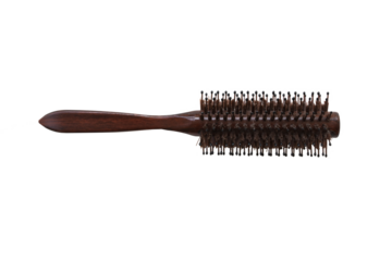 comb hairbush roll for health care head and hairs arrangement flat lay style 