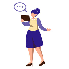 Fototapeta premium Business Woman Speaking